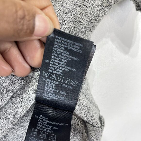 HM Women Medium Cropped Shirt Gray J'aimeles Mauvais Garcons - Picture 10 of 13